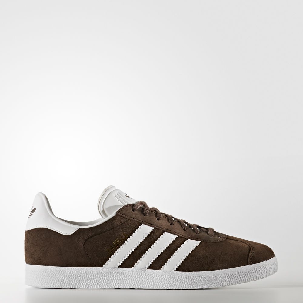 Adidas Gazelle - Originals ανδρικα - Καφε/Ασπρα/Χρυσο Χρωμα Μεταλλικός,Μέγεθος: EU 36 – 54 2/3 (545K